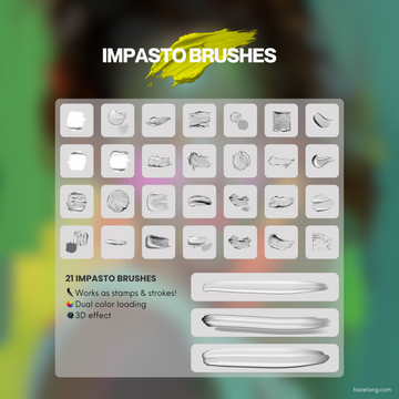 Haze Long Procreate Impasto Brush Pack 2025