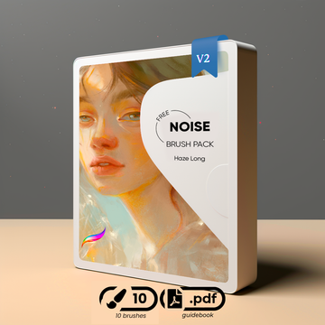 Haze Long Procreate Noise Brush Pack 2024