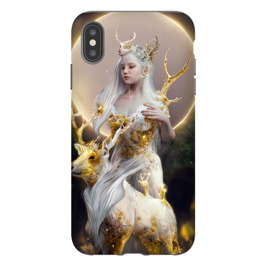 🌙The Divination of the Deer Goddess🌙 Premium Tough Phone Case - Haze Long Fine Art and Resources Store