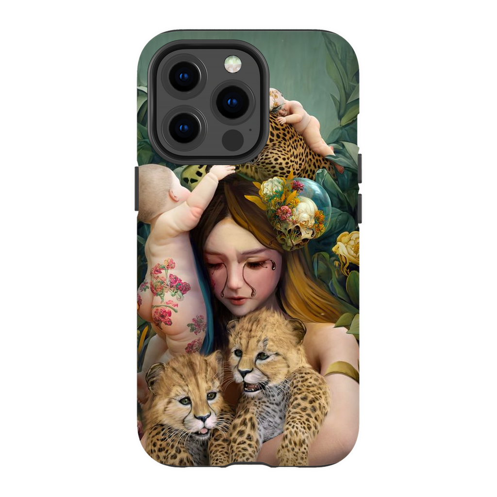 Black Tears Premium Tough Phone Case - Haze Long Fine Art and Resources Store