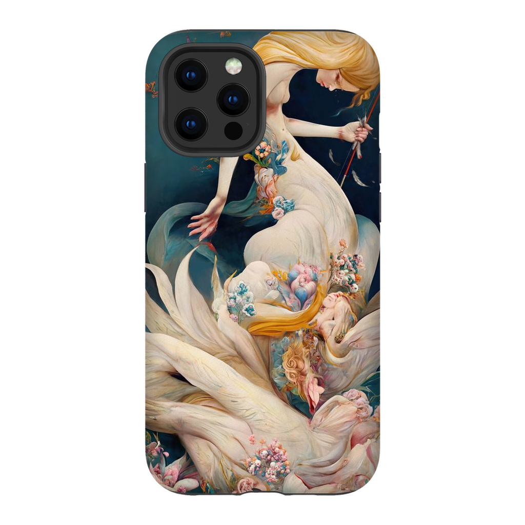 Metamorphosis of the Swan Premium Tough Phone Case - Haze Long Fine Art and Resources Store