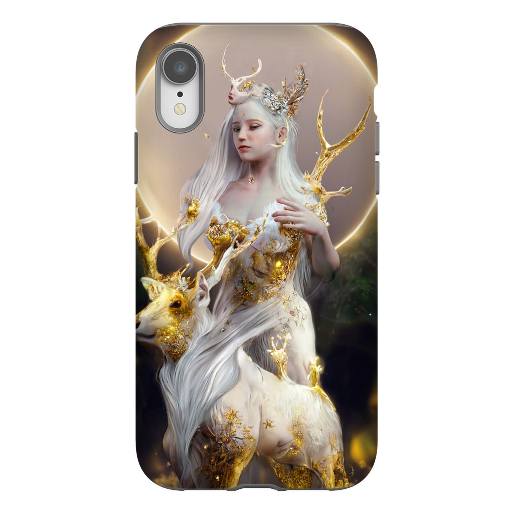 🌙The Divination of the Deer Goddess🌙 Premium Tough Phone Case - Haze Long Fine Art and Resources Store