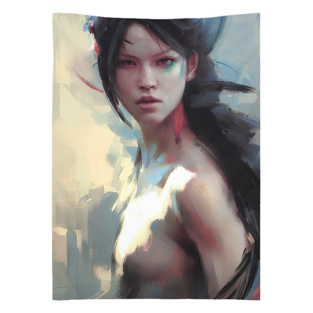 Warrior's Flow Tapestry - Haze Long Fine Art and Resources Store