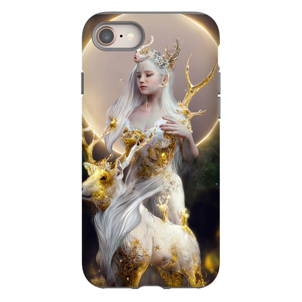 🌙The Divination of the Deer Goddess🌙 Premium Tough Phone Case - Haze Long Fine Art and Resources Store