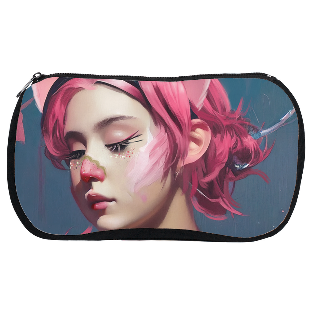 Influencer 06 - Watermelon Gamer Girl Cosmetic Pouch - Haze Long Fine Art and Resources Store