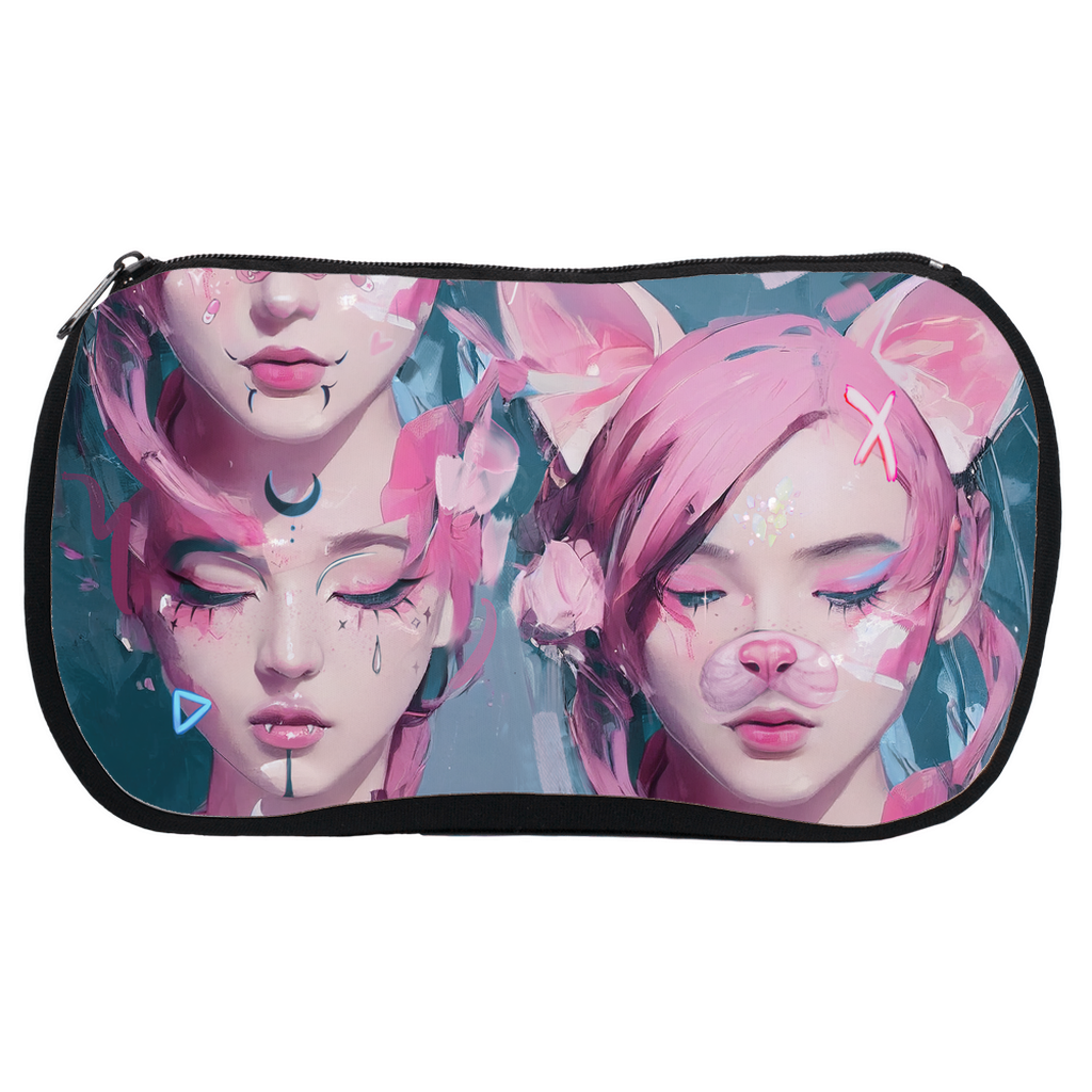 Influencer 03 - eGirl, Gucci, Nyan Rawr Cosmetic Pouch - Haze Long Fine Art and Resources Store