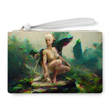 Last Battle, WAGMI Saffiano Clutch Bag - Haze Long Fine Art and Resources Store