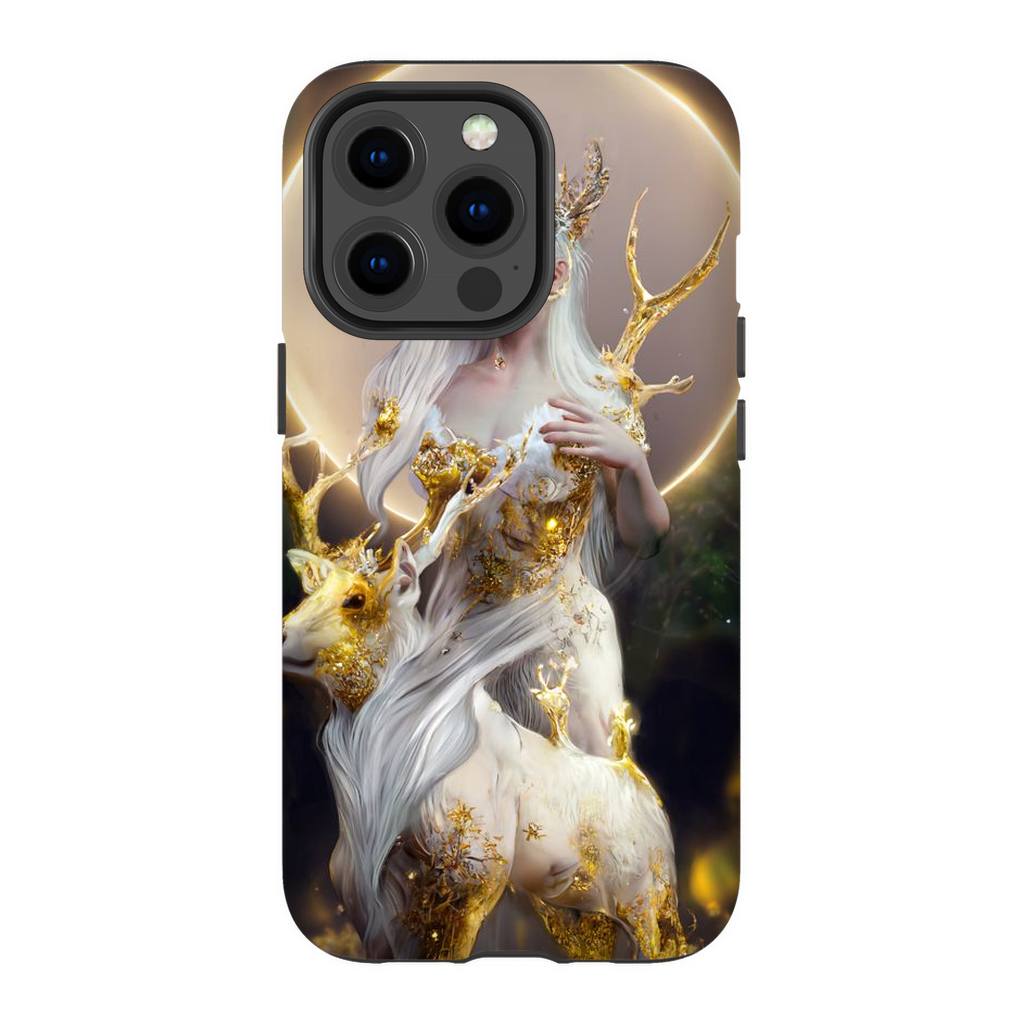 🌙The Divination of the Deer Goddess🌙 Premium Tough Phone Case - Haze Long Fine Art and Resources Store