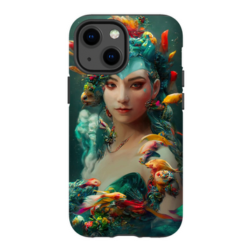 Pisces, The Empath Goddess of Healing Premium Tough Phone Case - Haze Long Fine Art and Resources Store