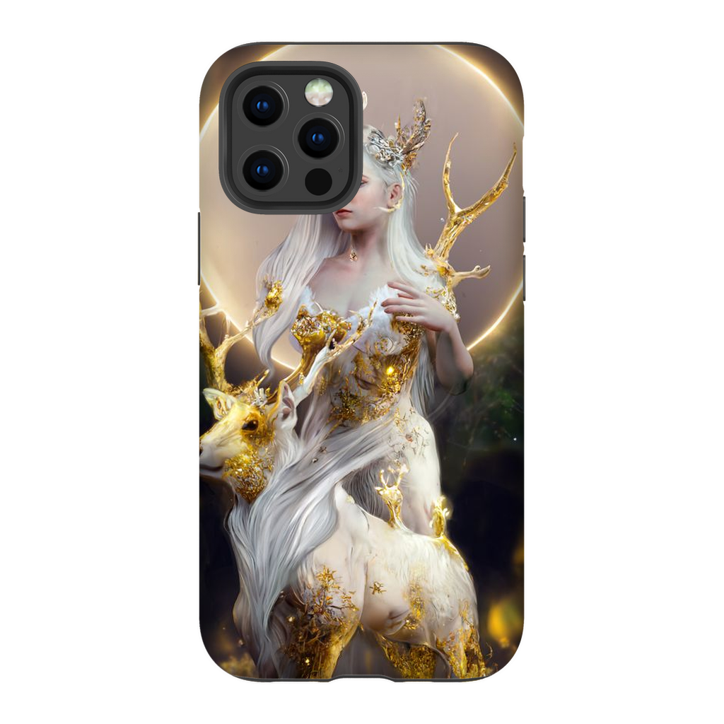 🌙The Divination of the Deer Goddess🌙 Premium Tough Phone Case - Haze Long Fine Art and Resources Store