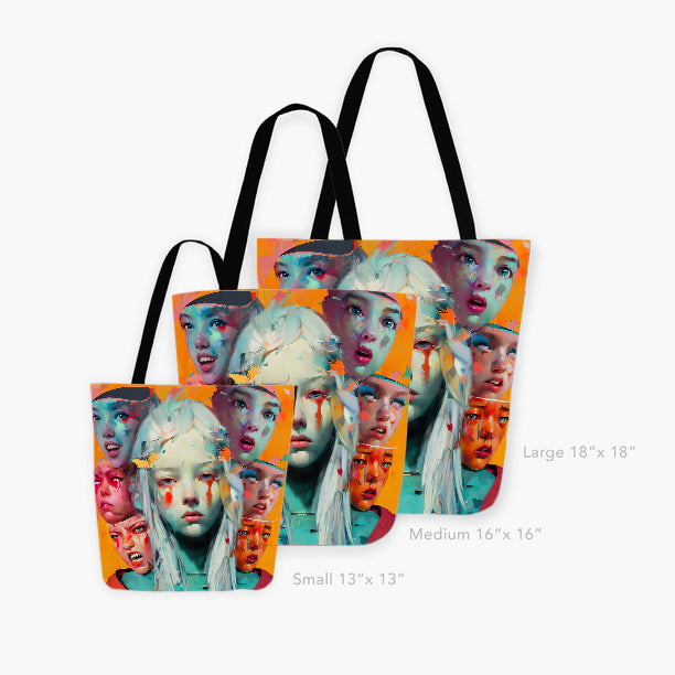 Deadpan Tote Bag - Haze Long Fine Art and Resources Store