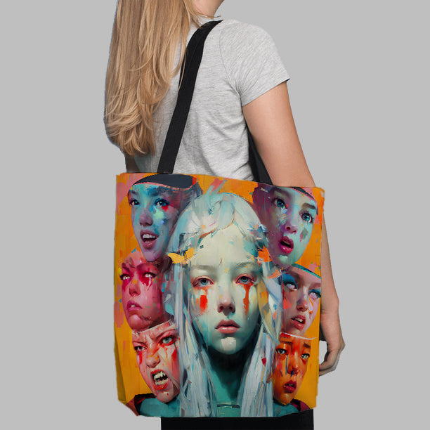 Deadpan Tote Bag - Haze Long Fine Art and Resources Store