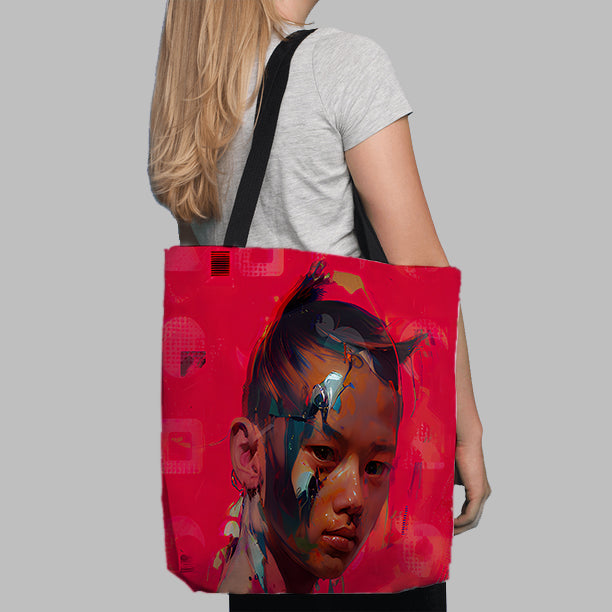 The Devil Inside Tote Bag - Haze Long Fine Art and Resources Store