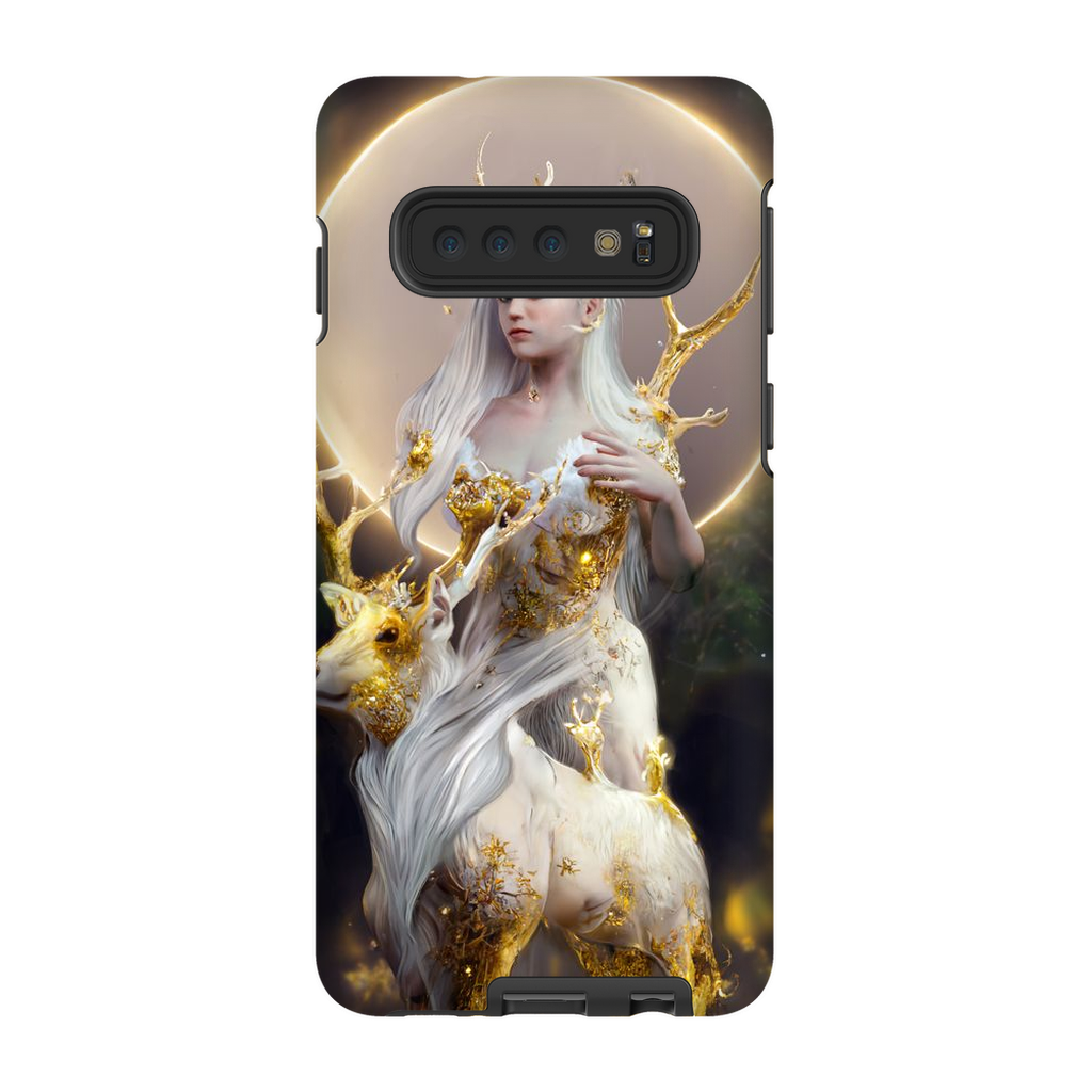 🌙The Divination of the Deer Goddess🌙 Premium Tough Phone Case - Haze Long Fine Art and Resources Store