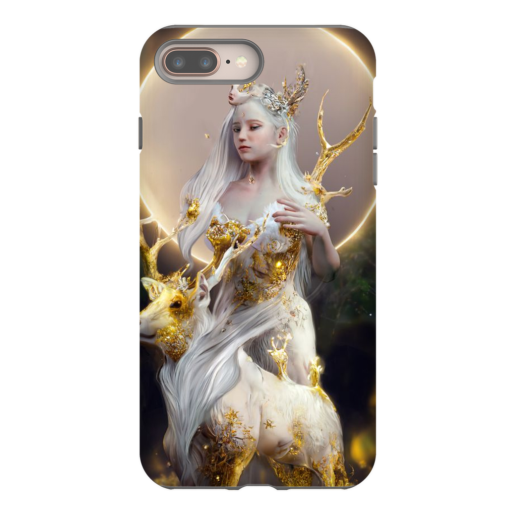 🌙The Divination of the Deer Goddess🌙 Premium Tough Phone Case - Haze Long Fine Art and Resources Store