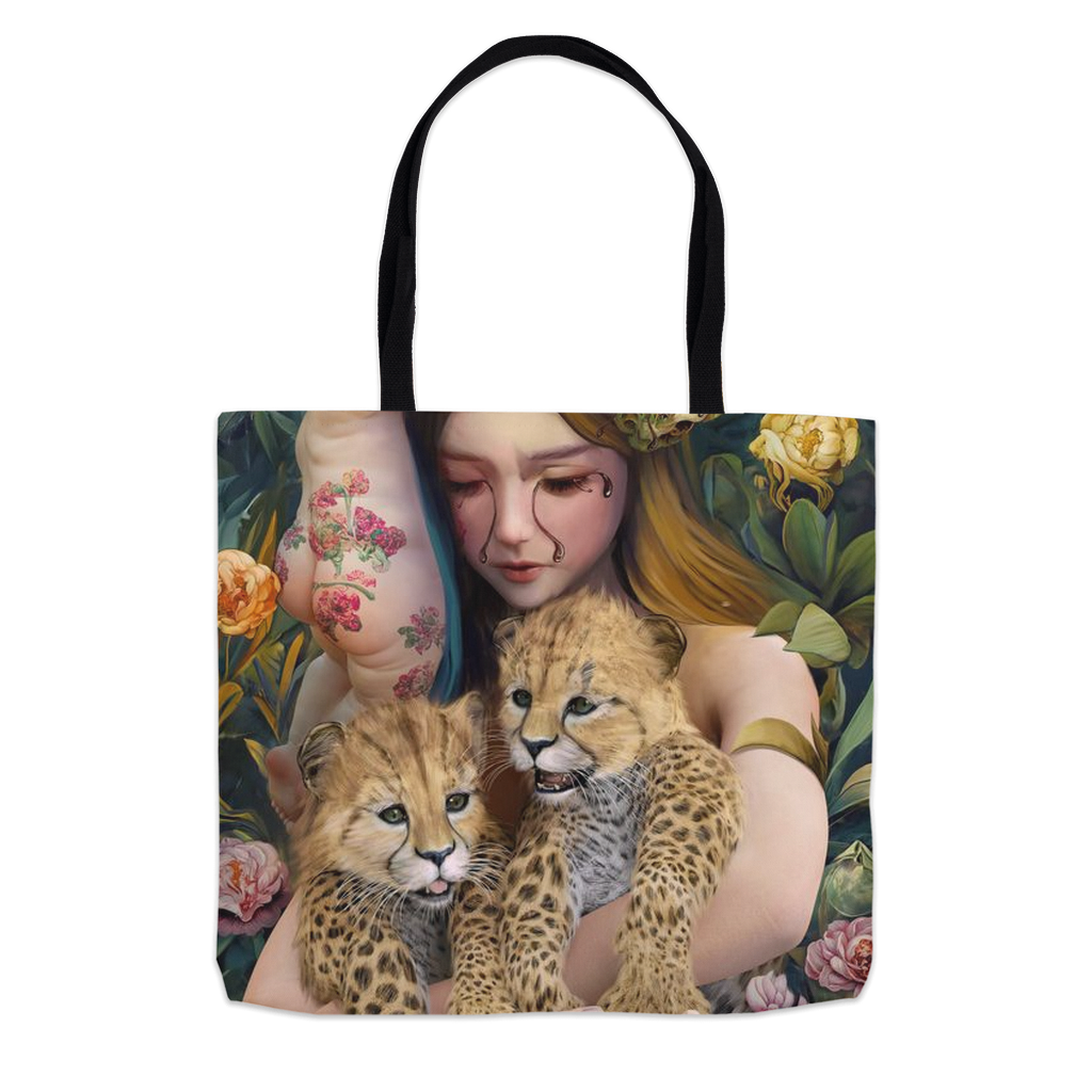 Black Tears Tote Bag - Haze Long Fine Art and Resources Store