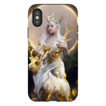 🌙The Divination of the Deer Goddess🌙 Premium Tough Phone Case - Haze Long Fine Art and Resources Store