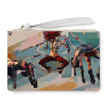 Dreams of the Sky Saffiano Clutch Bag - Haze Long Fine Art and Resources Store