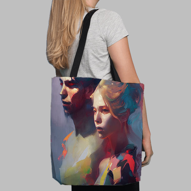 Summer Beach Composition Tote Bags - Haze Long Fine Art and Resources Store